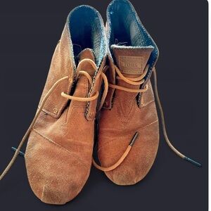 TOMS Brown Suede Ankle Boots
